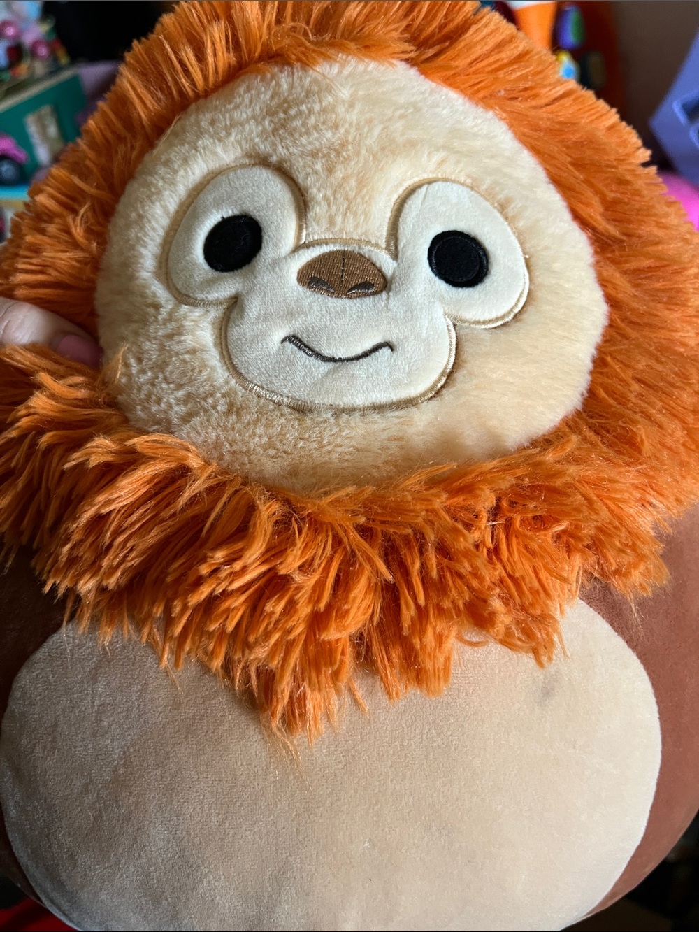Squishmallows Orange and Cream Lion Plush